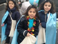 Aktion Familienbande ohne Grenzen- Teilnahme am Kinderkarnevalszug (11.02.2018)